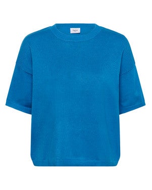 MilaSZ Boxy SS Pullover Blauw