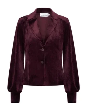 Blazer Lora Velour Bordeaux