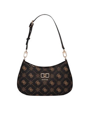 EMELIE LOGO FLAP SCHOUDERTAS Bruin 1