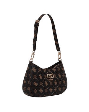 EMELIE LOGO FLAP SCHOUDERTAS Bruin 1
