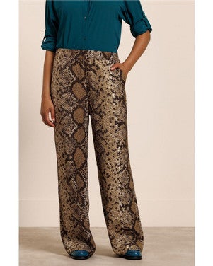Mienke snake trousers Bruin 1