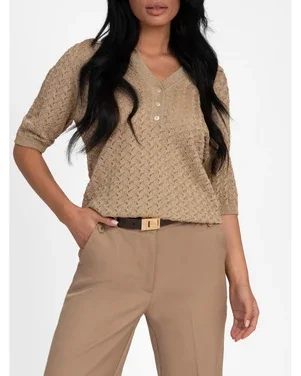 Rouen Top Beige