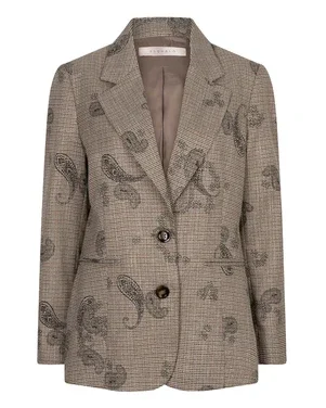 Blazer paisley check Bruin 1