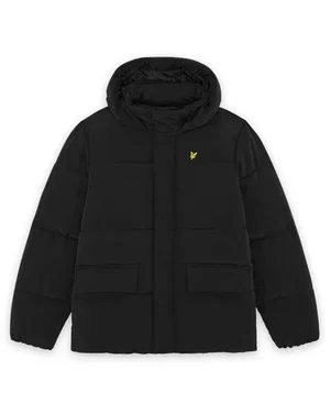 Nylon Padded Coat Zwart 1