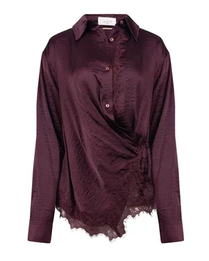 Amy Blouse Lace Bordeaux