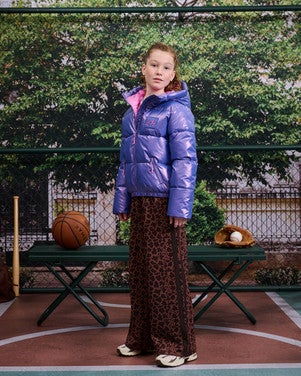Gwenne Metallic Jacket Paars