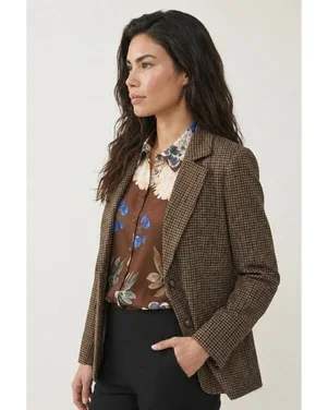 Blazer Nick Lano G. Ruit Bruin 1