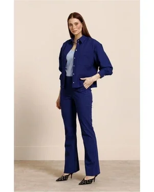 Flair bonded trousers 14074 Donker Blauw