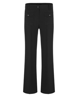 Farah Pocket Long Wool Subsitute Double Zwart 1