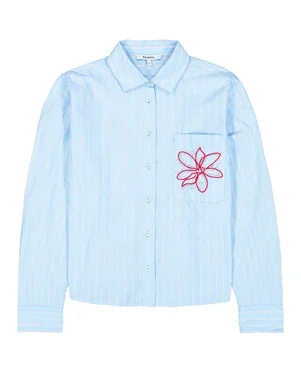 U260033 Ladies Shirt LS Blauw