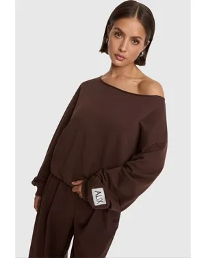 ladies knitted badwing sweater Bruin 1