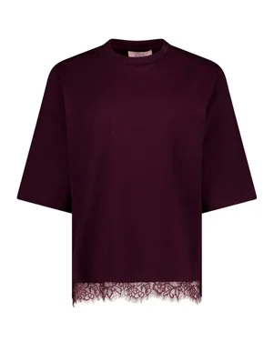 Fiore lace tee Paars