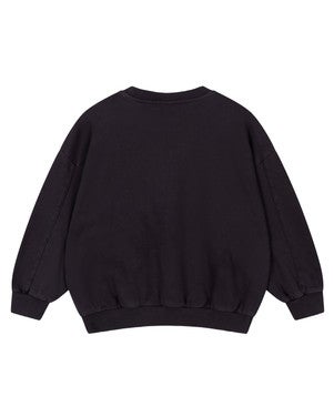 kids knitted eagle sweater Antraciet