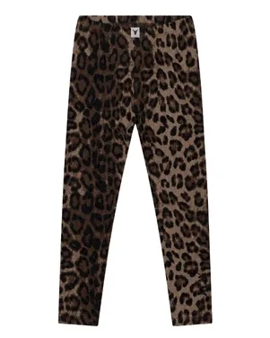kids knitted tiger legging Bruin 1