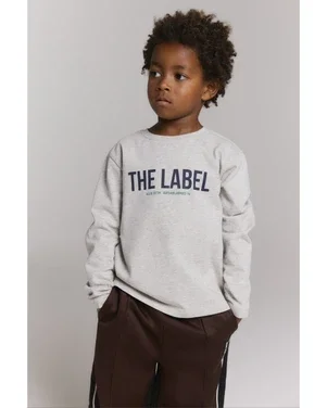 kids knitted The Label longsleeve Grijs