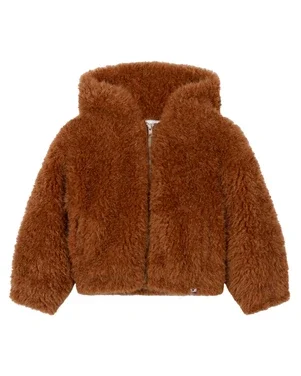 kids woven fur coat Bruin 1