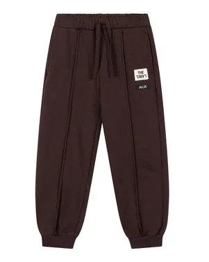 kids knitted pintuck pants Bruin 1