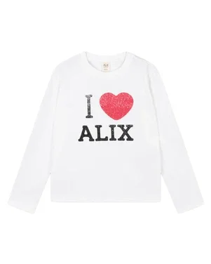 kids knitted I love alix longsleeve Wit 1