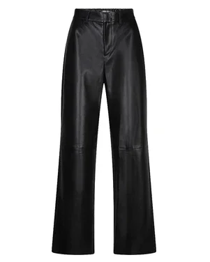 Trousers wide PU Zwart 1