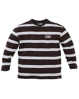 Benjiro Sweater Striped Bruin 1
