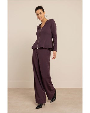 Luz twill trousers Paars