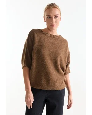 DACOTA TRUI sk 163 round short batwing sleeve Camel