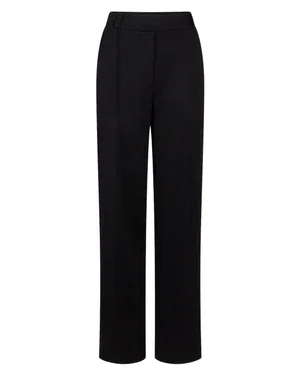 ALEIDIS BROEK hj 404 herringbone jacquard wide leg Zwart 1