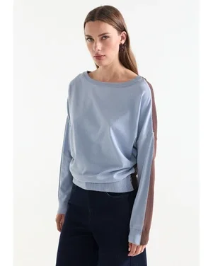 EMMY TRUI fn 194 round neckline 3/4 sleeve wide fit Bruin 1