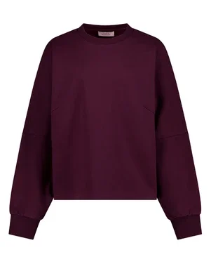 Costa ls round neck sweater Paars
