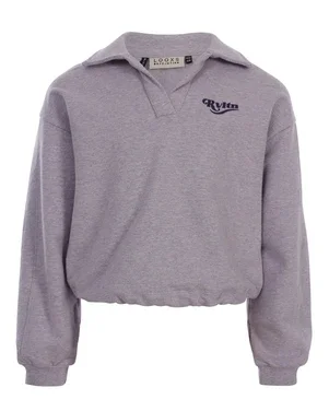 10sixteen Polo Sweater Drawstring Lila