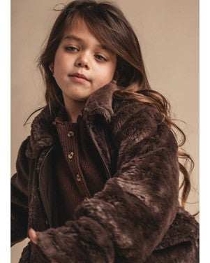 Isabeau Fur Jacket Bruin 2