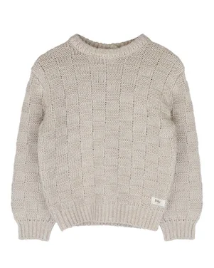 Veza Knitted Sweater Blocks Beige
