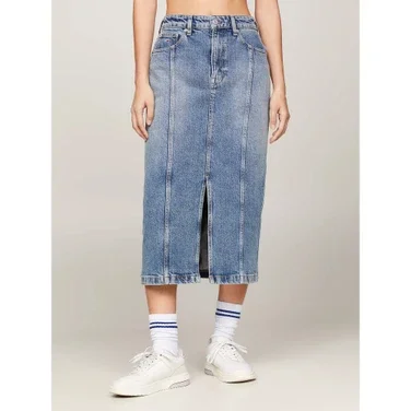 Claire High Midi Skirt AH7134 Blauw KL