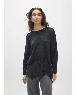 Oversized Top Zwart 1