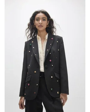 Blazer Met Studs Zwart 1