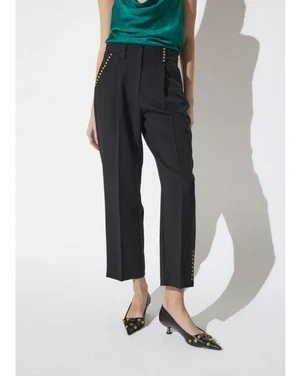 Pantalon Met Studs Zwart 1