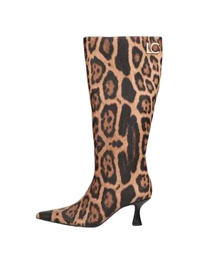 Laarzen Met Animal Print Bruin 1