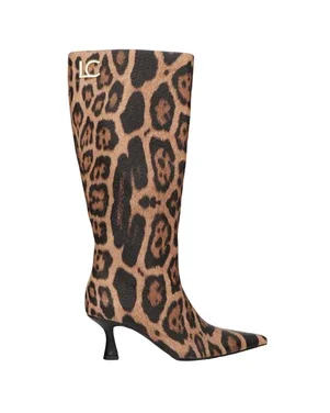 Laarzen Met Animal Print Bruin 1