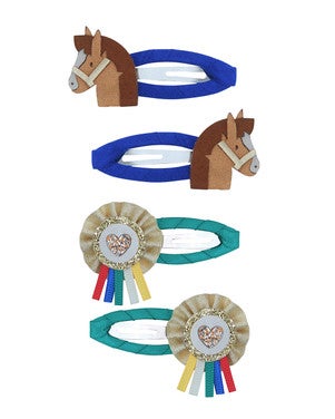 Show Pony Hair Clips Multi