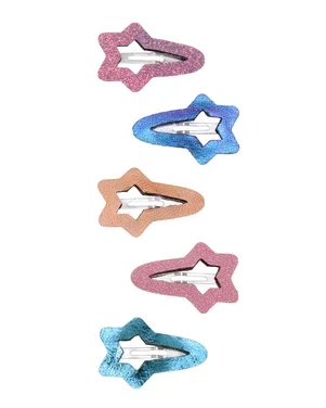 Cut Out Star Mini Hair Clips Multi