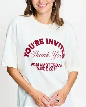 T-SHIRT - Tess You're Invited Beige