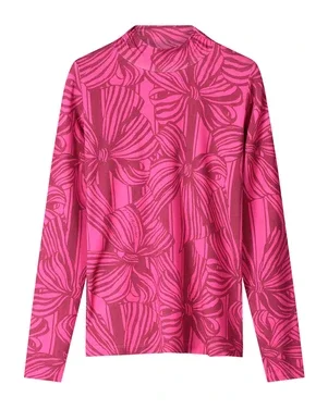 TURTLENECK - Romi Jersey Ribbon Pink Roze