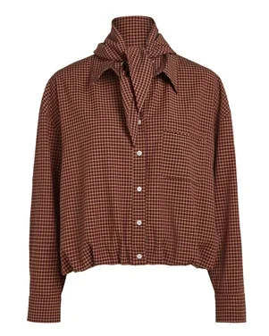 YANA BLOUSE RUIT Bruin 1