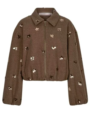 Jacket flowers Bruin 1