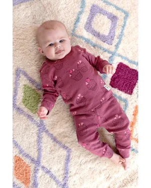 Chloe Cupcake Premium Sleepwear Paars