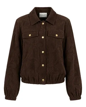 Blouson Rexie suedine bloem Bruin 1