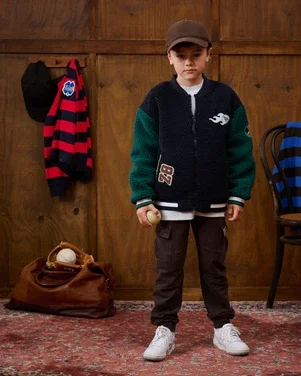 Nando Teddy Bomberjacket Donker Blauw