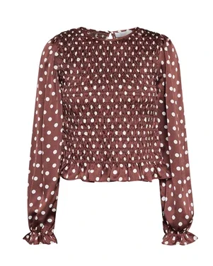19521 NIX-LS15 Blouse Bruin 1