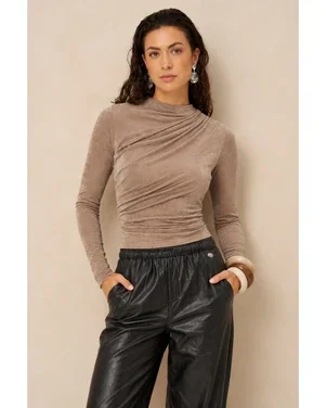Top Jimmi - Draped Uni Beige