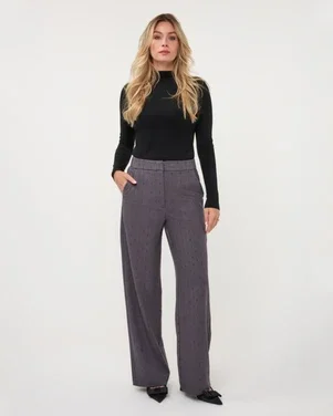 Trousers rhinestones Grijs